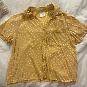 Polka dot button up